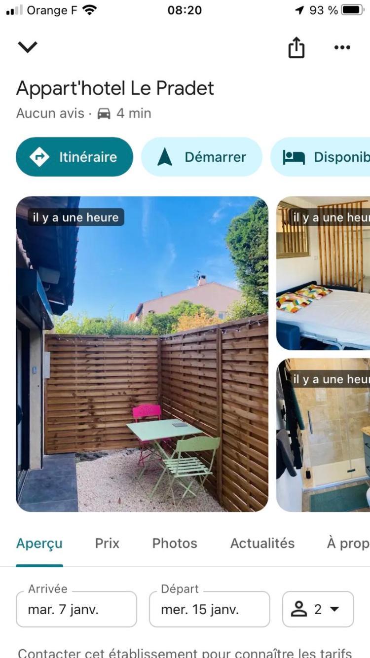 Appart'Hotel Au Pradet Le Pradet Kültér fotó